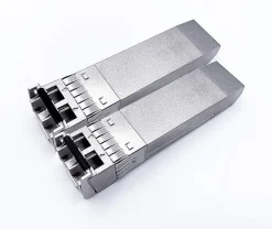 Elfcam - 2 Modules SFP+ 10 Gbps - LC/UPC Multimode OM3/OM4, 850nm DDM, 300 m, Compatibles Freebox Ultra