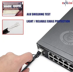 Elfcam - Câble DAC SFP+ à SFP+ 10Gb - 2m, Twinax Attache Directe, Haute Performance