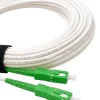 Elfcam - Câble Fibre Optique SC-APC à SC-APC - 15m (Blanc), Jarretière Renforcée 9/125um, Blindé, Compatible Livebox