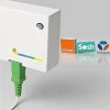 Elfcam - Câble Fibre Optique SC-APC à SC-APC - 20m (Blanc), Jarretière Renforcée 9/125um, Blindé, Compatible Livebox