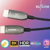 Elfcam - Câble HDMI 8K Fibre Optique 7m (Noir) - 48Gbps, HDMI 2.1, 8K 60Hz, 4K 120Hz, HDR10, eARC, PS5, Xbox, TV