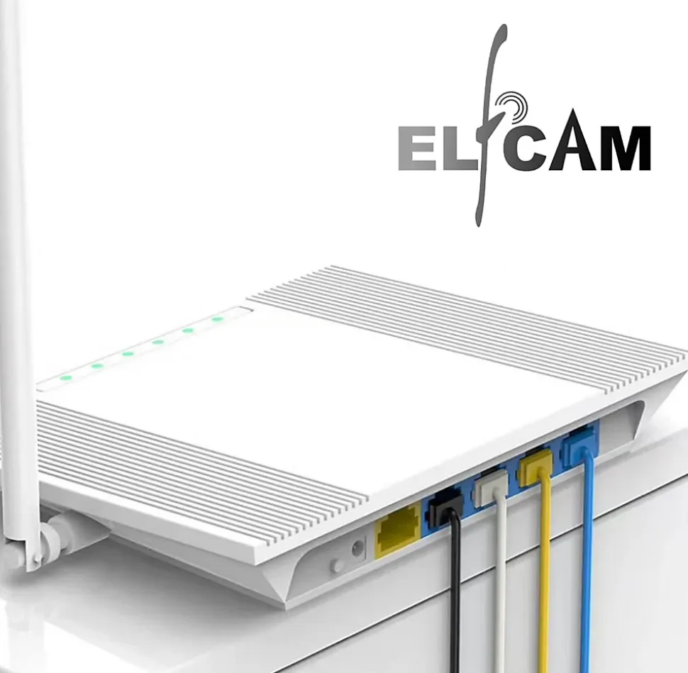 Elfcam - Câble RJ45 Cat 6 Slim 7m (Blanc) - 32AWG Ultra Fin, Réseau LAN/WAN, Haut Débit, Idéal PC, Box, Routeur