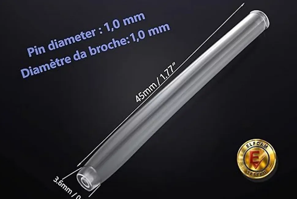 Elfcam - Smoove Transparent 60mm Lot 1000, Protection d'Épissure Fibre Optique Thermo-rétractable (Nanchon)