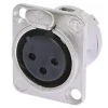 Embase XLR 3 points femelle type D NEUTRIK