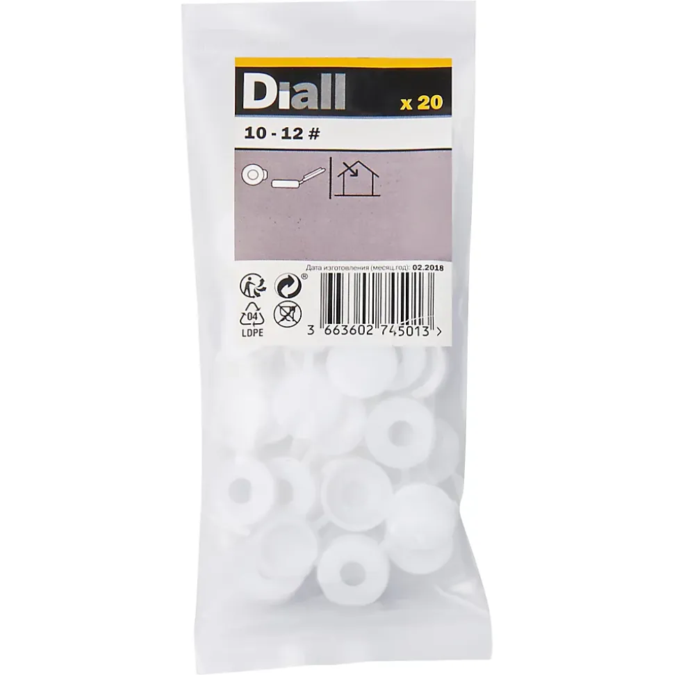 Embout blanc à clipser ø10-12 mm - 20 pièces