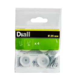 Embout en plastique Diall 25 mm x 4, transparent