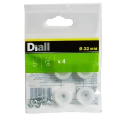 Embout en plastique Diall 22 mm x 4, transparent