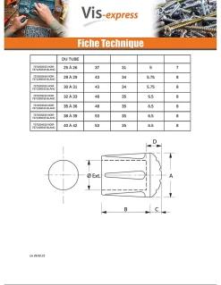 Embout rond envellopant caoutchouc vulcanisé Noir Pour Tube 28 à 29 - 1 pièce