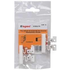 Embouts pour moulure 40 x 16 mm Legrand