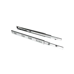 Emuca Jeu de coulisses à billes à sorties totale avec supports, hauteur 45mm, longueur 350mm, Acier, Zingué