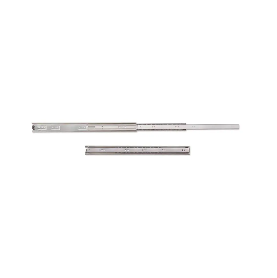 Emuca Jeu de coulisses à billes pour tiroir à sortie totale, hauteur 45mm, longueur 500mm, Acier, Zingué