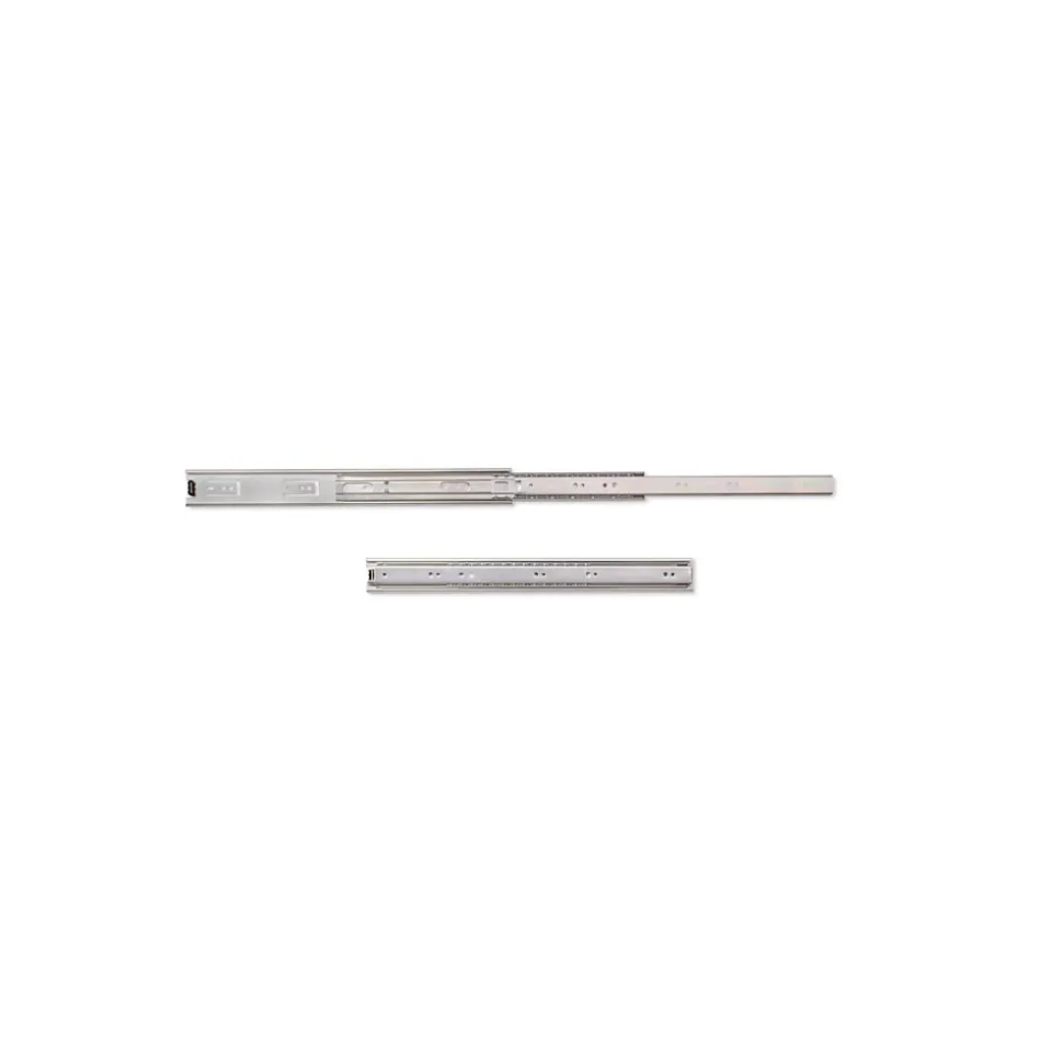 Emuca Jeu de coulisses à billes pour tiroir à sortie totale, hauteur 45mm, longueur 400mm, Acier, Zingué