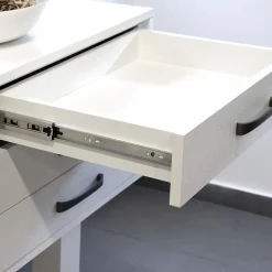 Emuca Jeu de coulisses à billes pour tiroir à sortie totale, hauteur 45mm, L650mm, Acier, Zingué