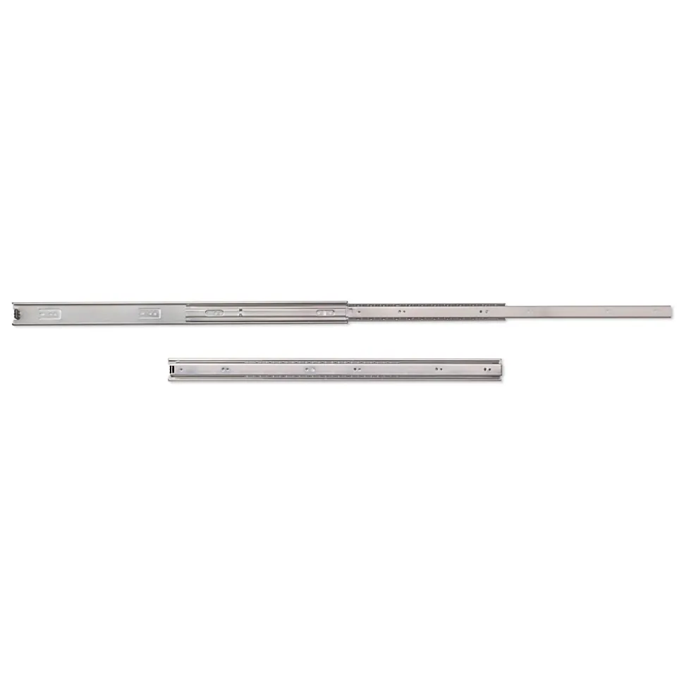 Emuca Jeu de coulisses à billes pour tiroir à sortie totale, hauteur 45mm, L650mm, Acier, Zingué