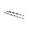 Emuca Jeu de coulisses à billes à sorties totale avec supports, hauteur 45mm, longueur 600mm, Acier, Zingué
