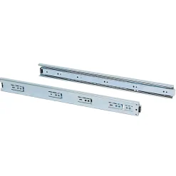 Emuca Lot de 5 jeux de Coulisses pour tiroirs, roulement à billes, hauteur 45mm, profondeur 350mm, sortie totale, zingué