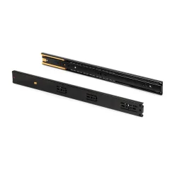 Emuca Lot de 5 jeux de Coulisses pour tiroirs, roulement à billes, hauteur 45mm, profondeur 450mm, sortie totale, fermeture