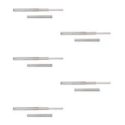 Emuca Lot de 5 jeux de Coulisses pour tiroirs, roulement à billes, hauteur 45mm, profondeur 400mm, sortie totale, Zingué