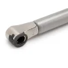 Emuca Piston de porte relevable Thin, diamètre 12mm, avec loquets, 10kg, acier et plastique, nickelé mat