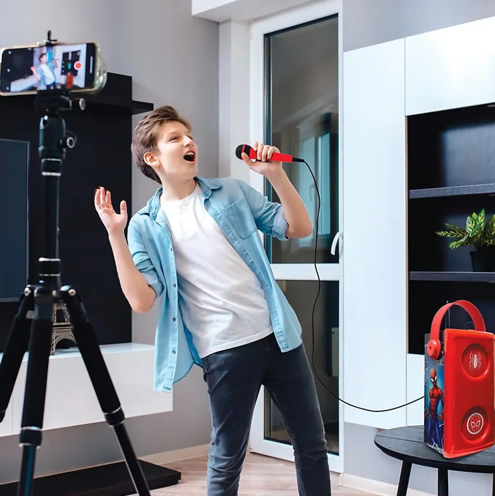 Enceinte Bluetooth lumineuse avec micro Spiderman