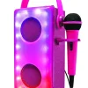 Enceinte Bluetooth lumineuse Rose avec micro