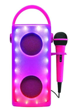 Enceinte Bluetooth lumineuse Rose avec micro