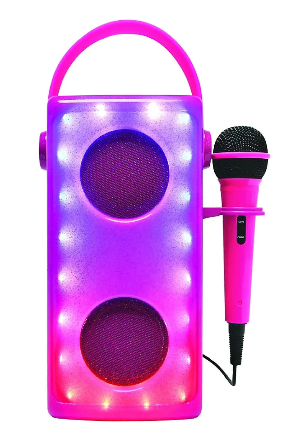 Enceinte Bluetooth lumineuse Rose avec micro