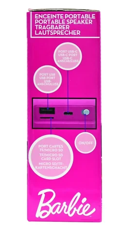 Enceinte Bluetooth portable Barbie