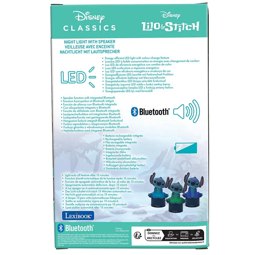 Enceinte Bluetooth veilleuse Stitch
