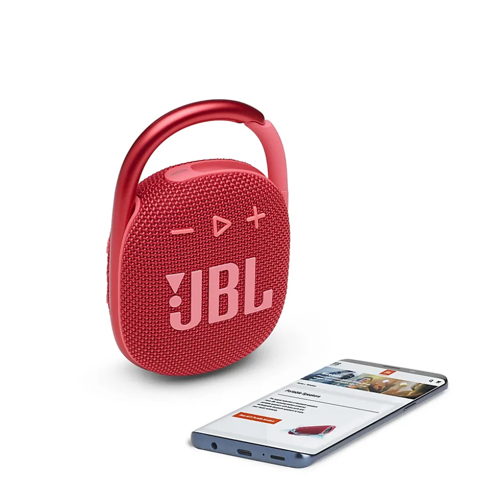 Enceinte connectée Bluetooth JBL Clip 4 Rouge