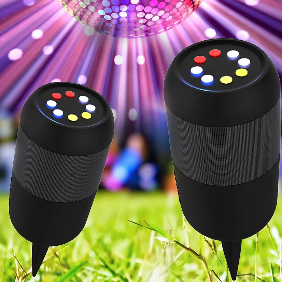 Enceinte extérieure 10W, RVB, IPX5 Rechargeable USB