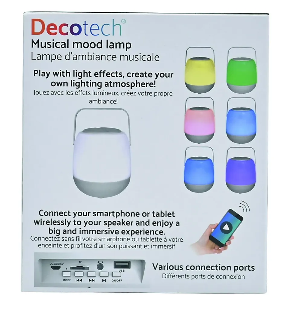 Enceinte portable Decotech avec effets lumineux