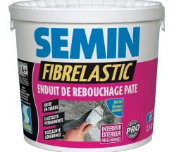 Enduit de Rebouchage Fibrelastic Semin, Fissures Vivantes, 1,5 kg