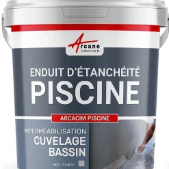 Enduit Piscine Hydrofuge - Etanchéité Piscine & Cuvelage : ARCACIM PISCINE Gris - 5 kg - ARCANE INDUSTRIES