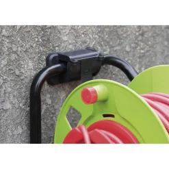 Enrouleur 4 prises 25m + coupe-circuit + support Zenitech