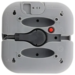 Enrouleur 3 x 2P+T + 2x USB - 7m - gris - Zenitech