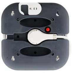 Enrouleur 3 x 2P+T + 2x USB - 7m - noir - Zenitech