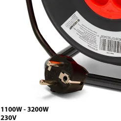 Enrouleur bricolage, 4 prises, 15 mètres, 3G1.5mm2, NF
