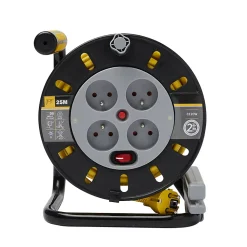 Enrouleur de bricolage Diall HO5VVF 3G1.5mm² 25m