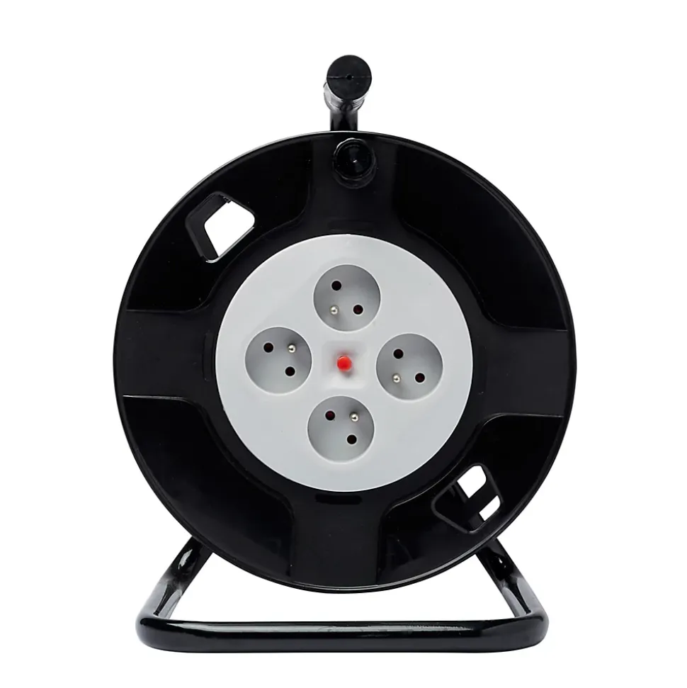 Enrouleur de bricolage vide H05VV-F 4 prises 40m
