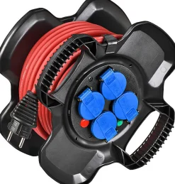 Enrouleur électrique compact Brennenstuhl XGUM 4 prises 15 m H07RN-F 3G1,5 - 1169711150