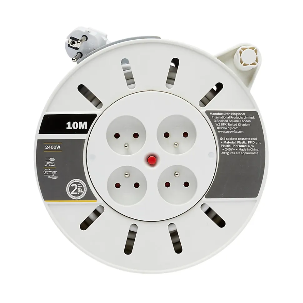 Enrouleur ménager Diall HO5VVF 3G1mm² 10m