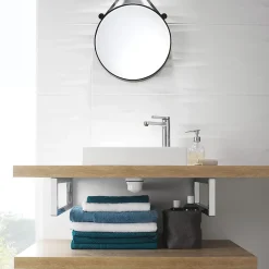 Ensemble bonde et siphon de lavabo Wirquin Nano 6.7 Sortie Ø32 mm - 1/4 de tour