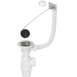 Ensemble complet avec trop plein 1 bac ø 60 mm Wirquin