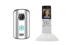 Ensemble interphone vidéo sans fil avec bouton pour l'extérieur Blyss Wilks