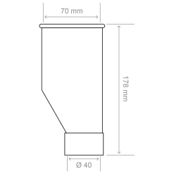 Entonnoir pour machine à laver Somatherm