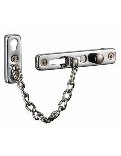 Entrebailleur de porte, chaîne acier, chromé - THIRARD