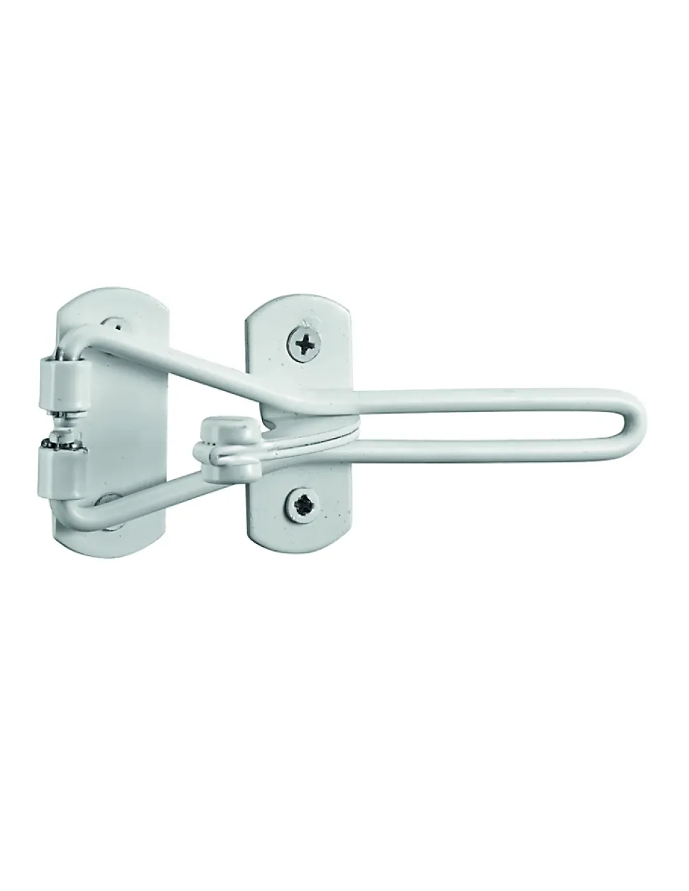 Entrebailleur pour porte d'entrée, taquet d'arrêt, 142mm, blanc - THIRARD