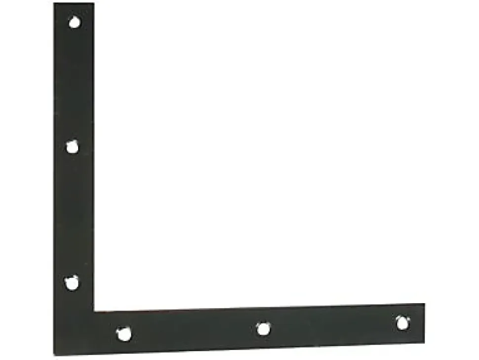 Equerre d'assemblage 220 x 220 mm - acier noir