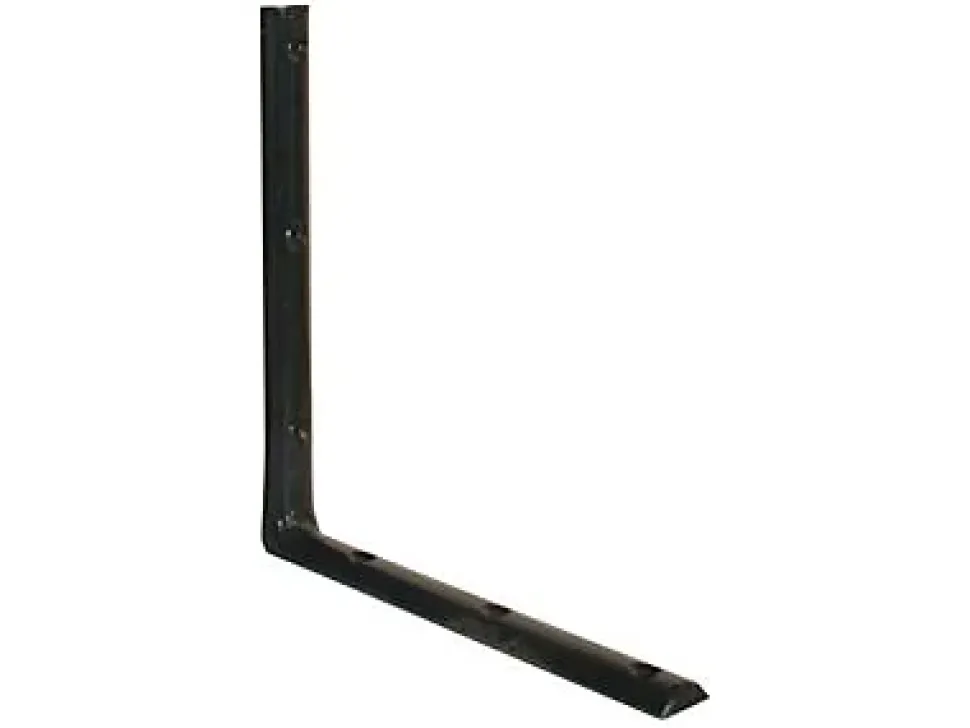 Equerre demi ronde 350 x 350 mm - acier noir